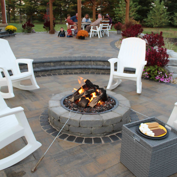 Zebra Boulder Fire Pit Kits